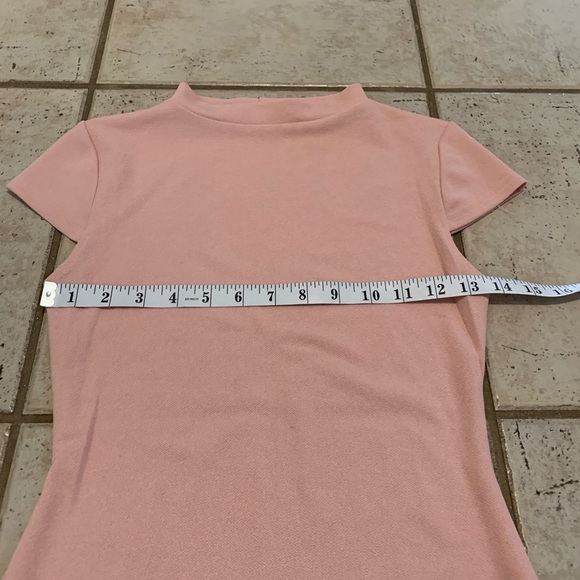 💜 PrettyLittleThing Pink Bodycon Mini Dress, Size US 4 - Picture 3 of 7